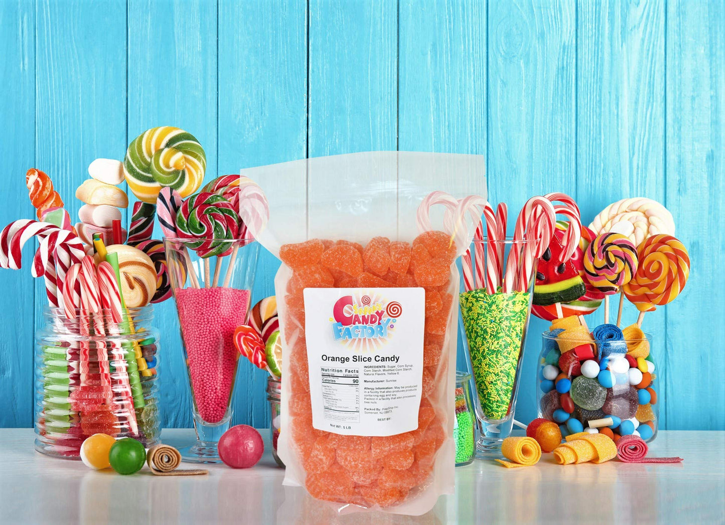 Sarahs Candy Factory Orange Slice Candy 5 Lbs In Bag