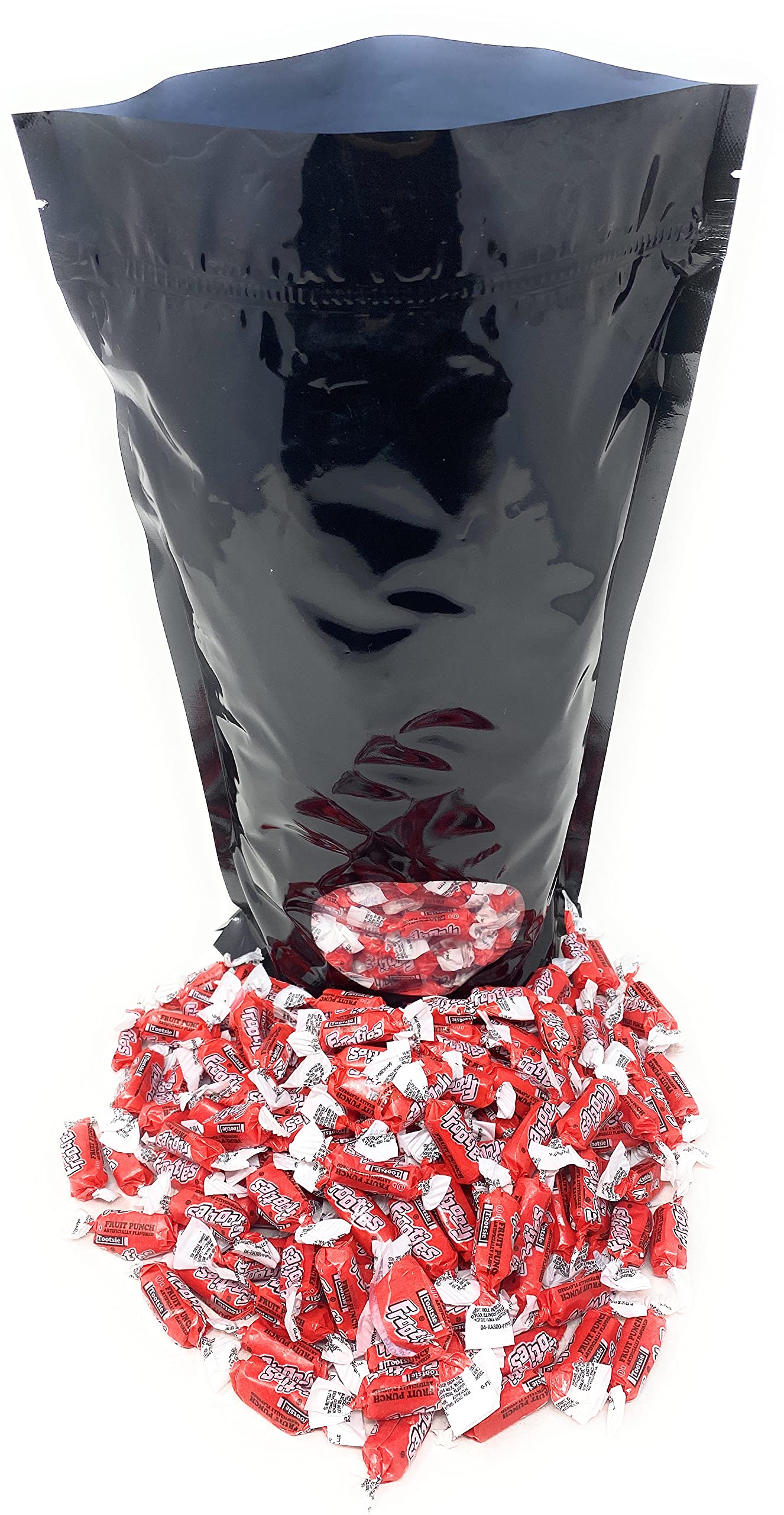Bulk Fruit Punch Flavor Tootsie Roll Frooties Chewy Red American Taffies Candy Individually Wrapped In Resealable Assortit Bag 5