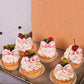 Cyodoos 40Pcs Edible Pink Bowknot Cupcake Toppers Wafer Paper Bowknot Cake Dessert Picks Drink Topper Baby Shower Princess Cupca