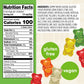 Snak Club Tajin Gummy Bears, Assorted Fruit Candy Gummies with Chili and Lime Seasoning, Mild Spice, Gluten-Free and Vegan Snack