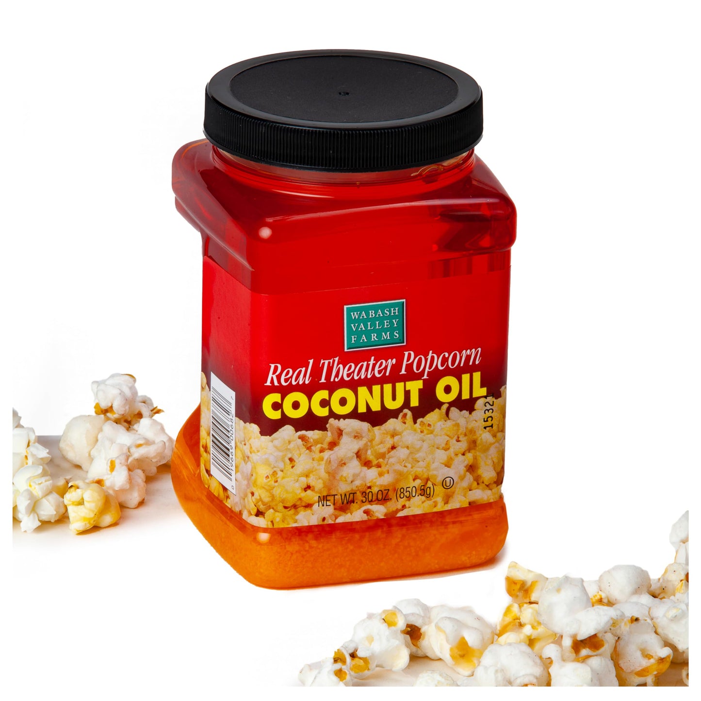 Real Theater Coconut Popping Oil - Wabash Valley Farms Popcorn Coconut Oil, Butter Flavored Coconut Oil For Popcorn Making, Coco