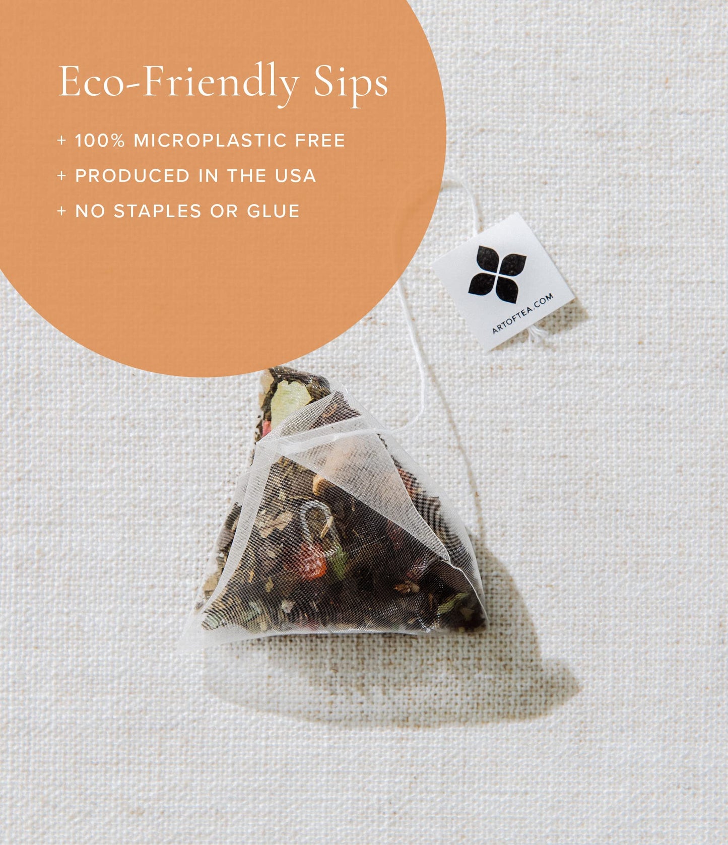 Art Of Tea | Talis Masala Chai | 50 Eco Friendly Pyramid Chai Tea Bags Sachet