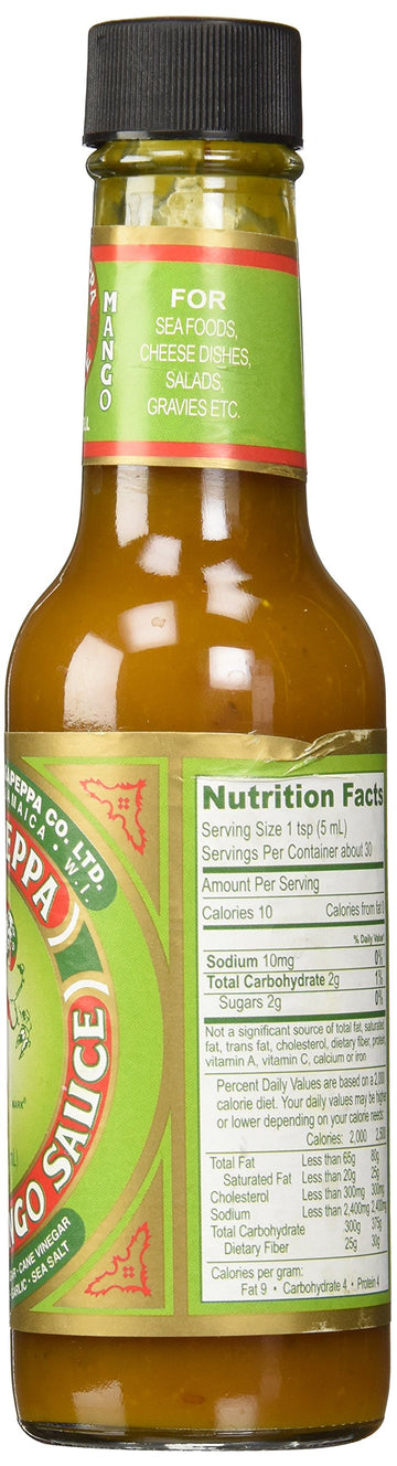 Pickapeppa Mango Sauce, Gingery, 5 Ounce
