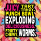 Trolli Sour Brite Crawlers, Candy, Fruit Punch, Sweet And Sour, Gummy Worms, 7.2 Oz