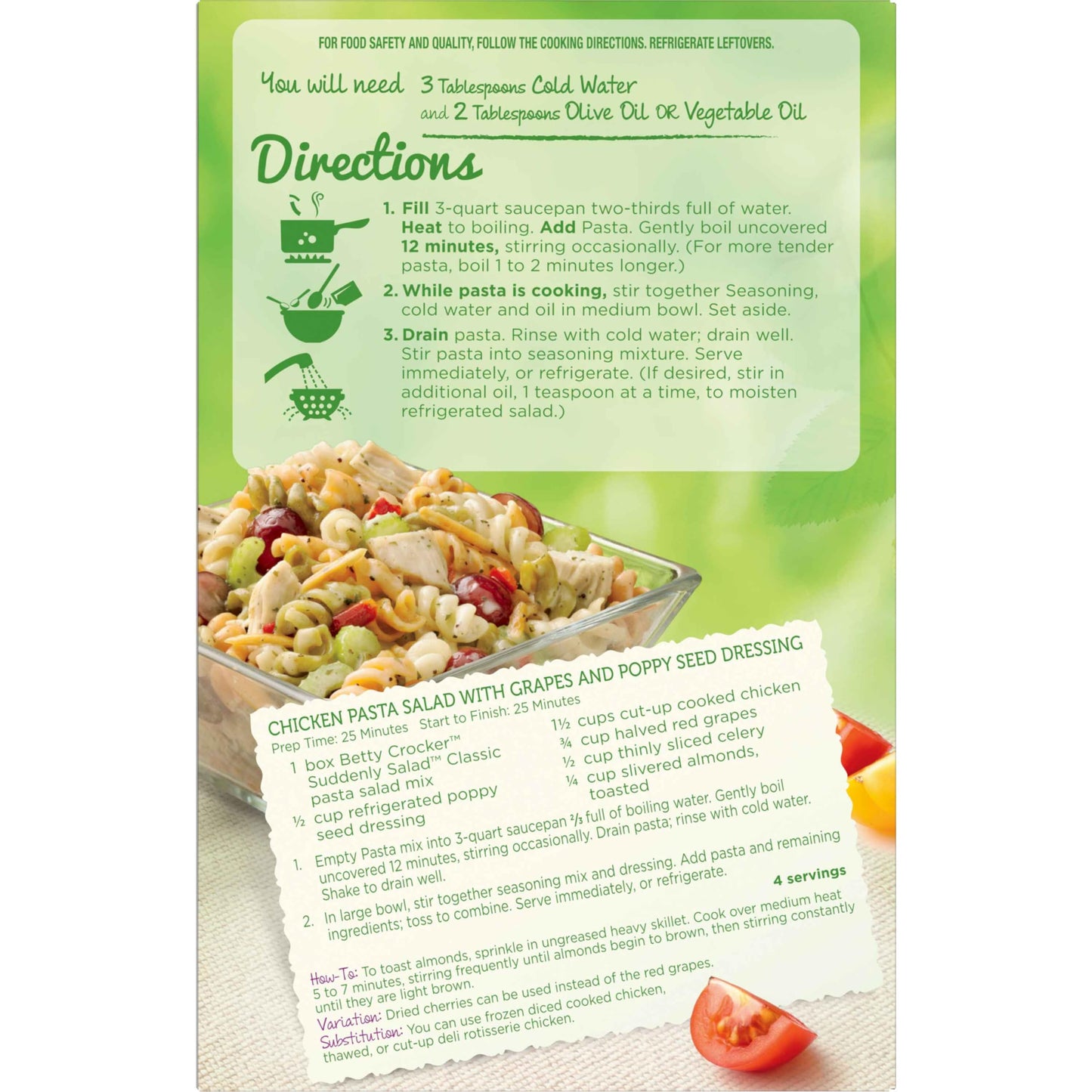 Suddenly Pasta Salad Classic, 7.75 Ounces, 12 per Case