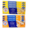 Voortman Sugar Free Wafers - Lemon (3, 9oz packs) - Variety Pack - Orange Cream (3, 9oz packs) - Made with Real Ingredients - 6 