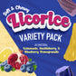 Wiley Wallaby Licorice Variety Pack - Huckleberry, Lemonade & Blue Pomegranate Classic Gourmet Australian Style Soft & Chewy Lic