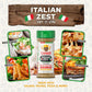 Flavor God Italian Zest Seasoning Mix - All Natural Spice Blend, 2 Bottles, Kosher, Low Sodium, Vegan, Keto Friendly