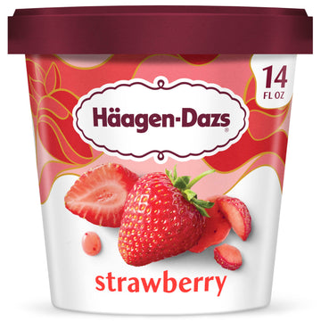 Haagen-Dazs Strawberry Ice Cream, 14 fl oz (Frozen)
