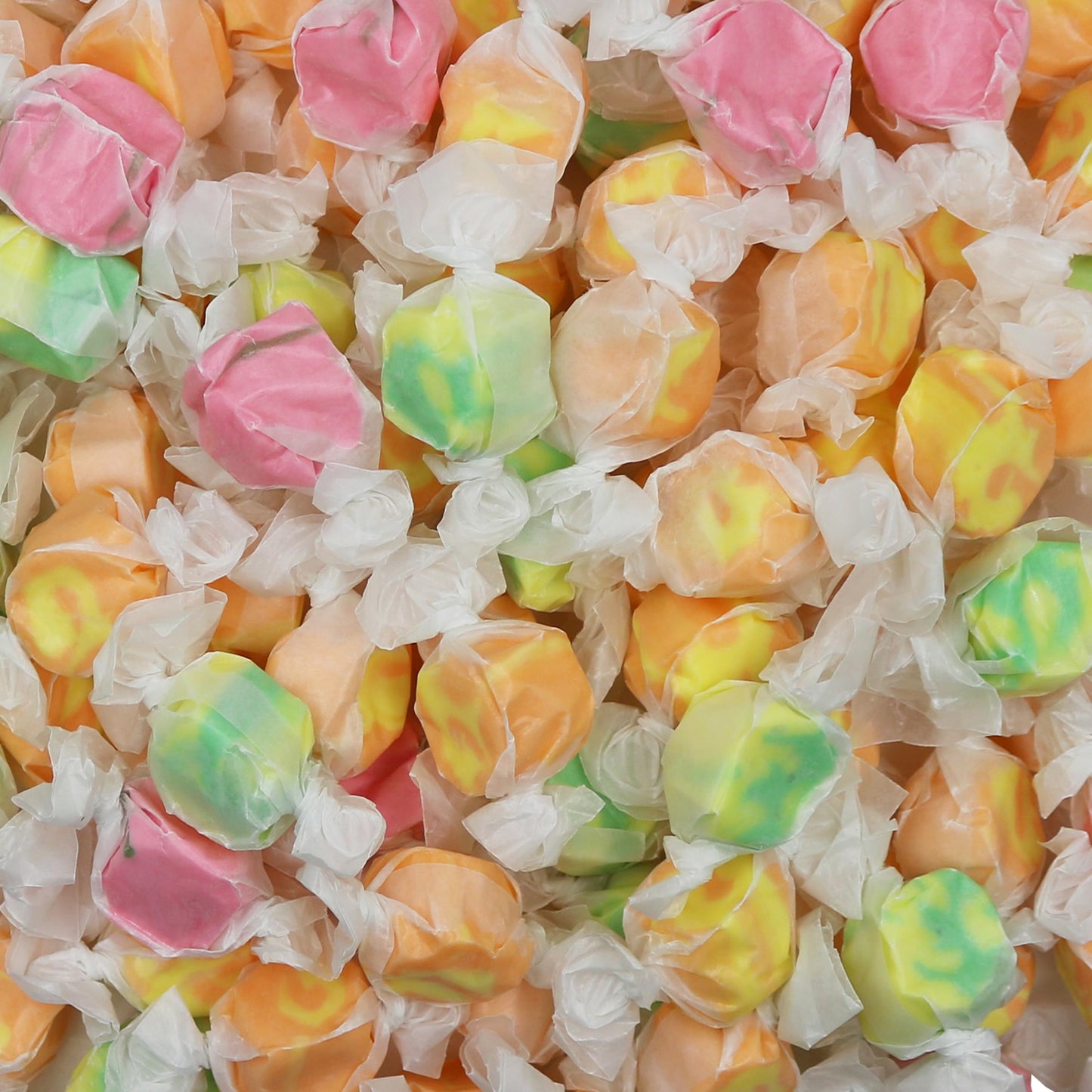 Gourmet Soft and chewy Salt Water Taffy Candies - Individually Wrapped - Bulk bags (Assorted Tropical, 1 Pound (Pack of 1))