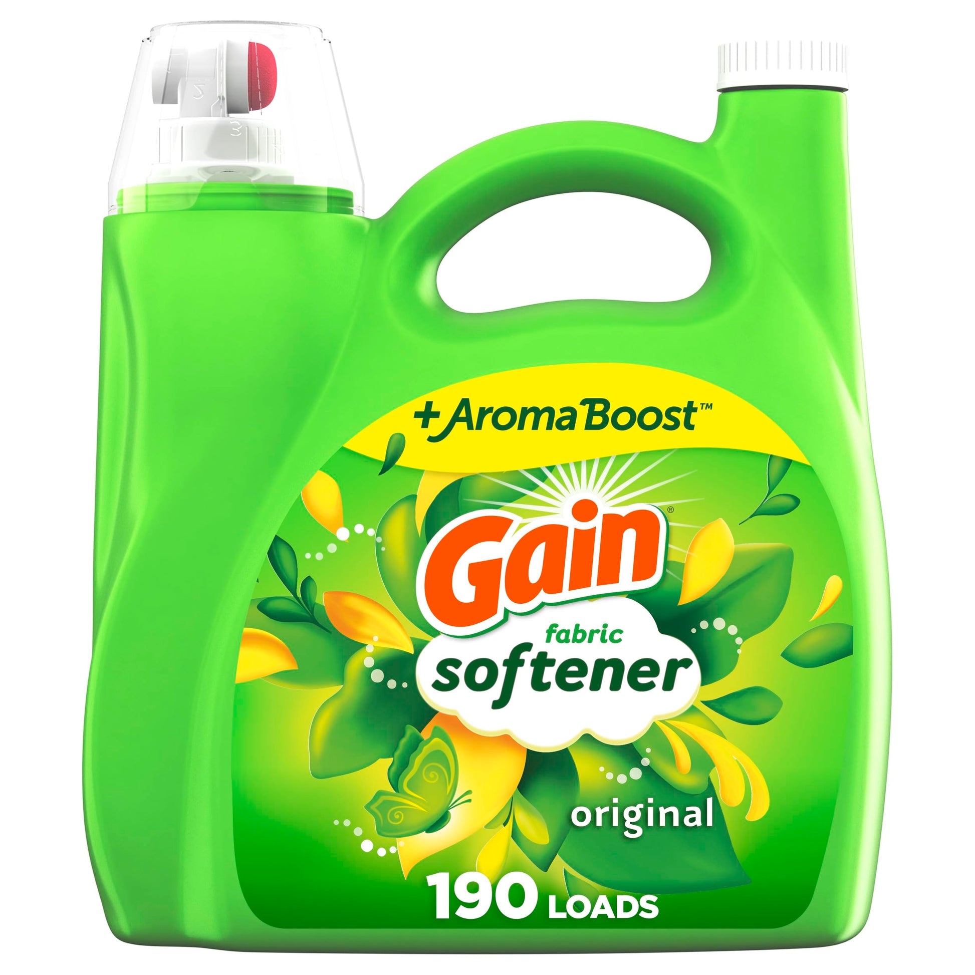 Gain Fabric Softener, Original Scent, 140 Fl Oz, 190 Loads, He Compatible, Packaging May Vary