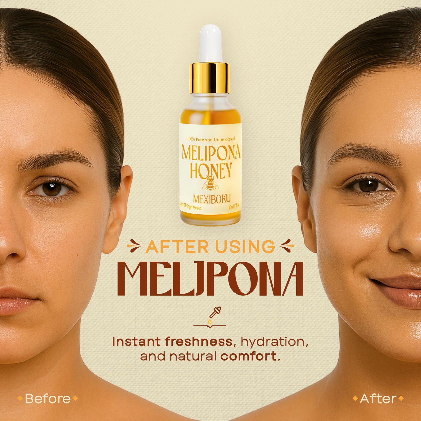 Jimerito Stingless Bee Melipona Honey Drops 30ml - 100% Pure and Unprocessed - Ancestral Mayan Honey from Yucat  n Peninsula