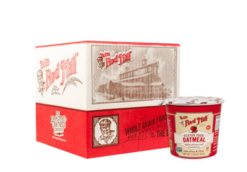 Bob's Red Mill GF Oatmeal Cup, Apple & Cinnamon, 2.36 Ounce Cup (Pack of 8), Gluten Free, Non-GMO, Whole Grain, Kosher