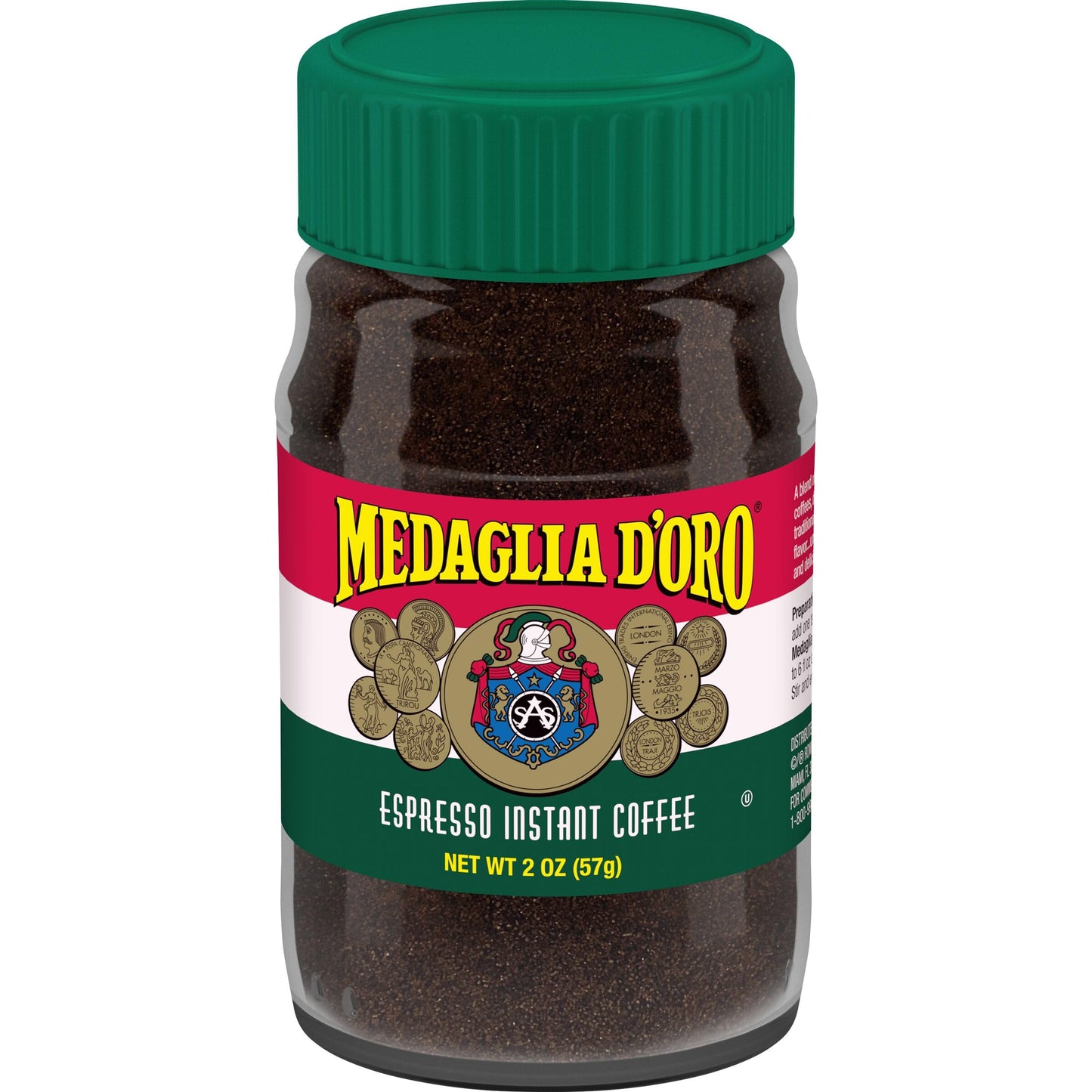 Medaglia DOro Instant Espresso Coffee, 2-Ounce Jars (Pack of 6)