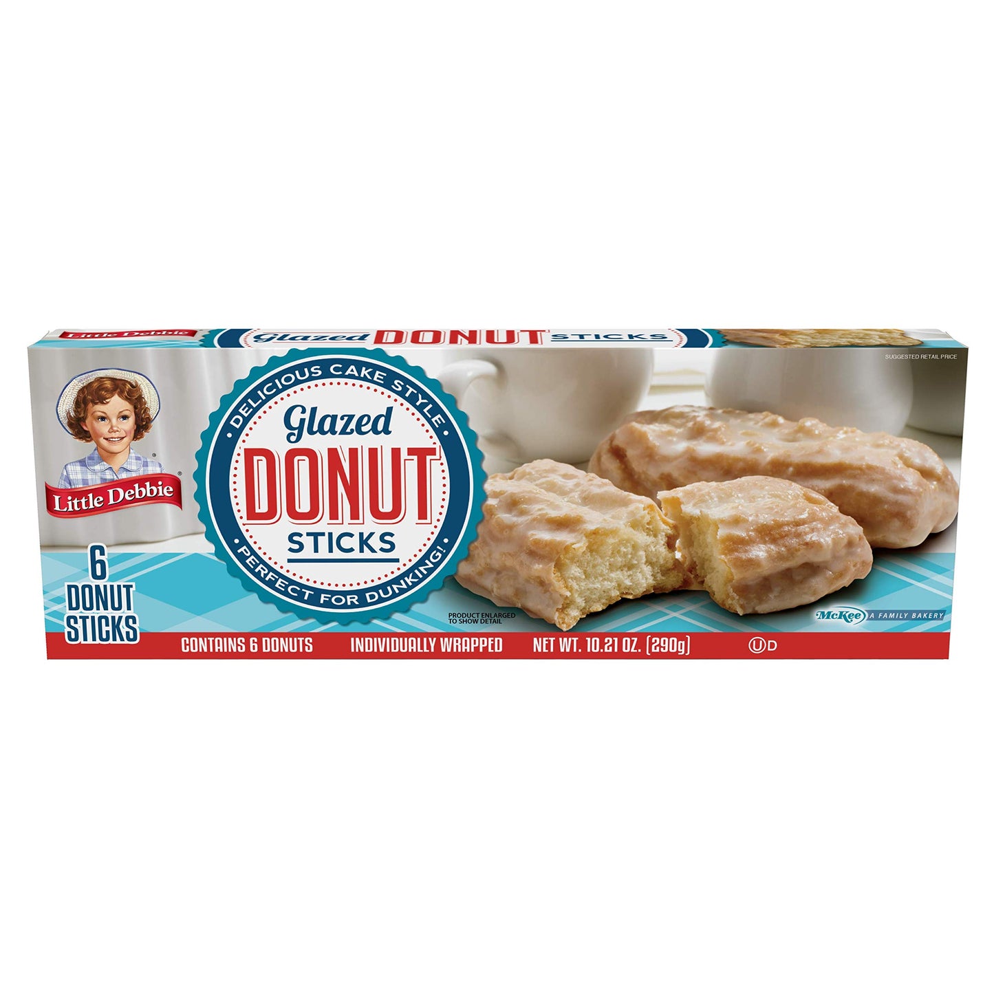 Little Debbie Donut Sticks 6 Individually Wrapped Snack Cakes, 10 Oz