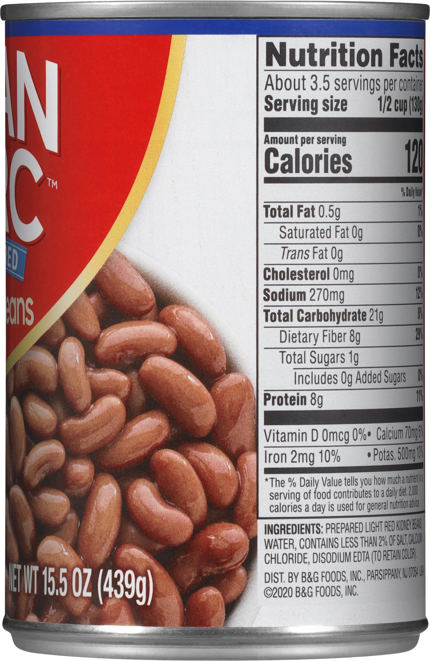 Joan of Arc Light Red Kidney Beans  15.5 Ounce (Pack of 12)