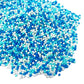 Sentovac Blue And White Nonpareils Sprinkles Edible 2Mm Mini Peals Sprinkle For Cake Decorating Sugar Candy Cookie Cupcake Toppe