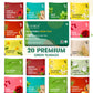 Teabox Green Tea Sampler Bags | 100% Natural I Immunity Boosting Sampler Pack | Usda Certified Organic Green Tea (20 Count (Pack Of 1))