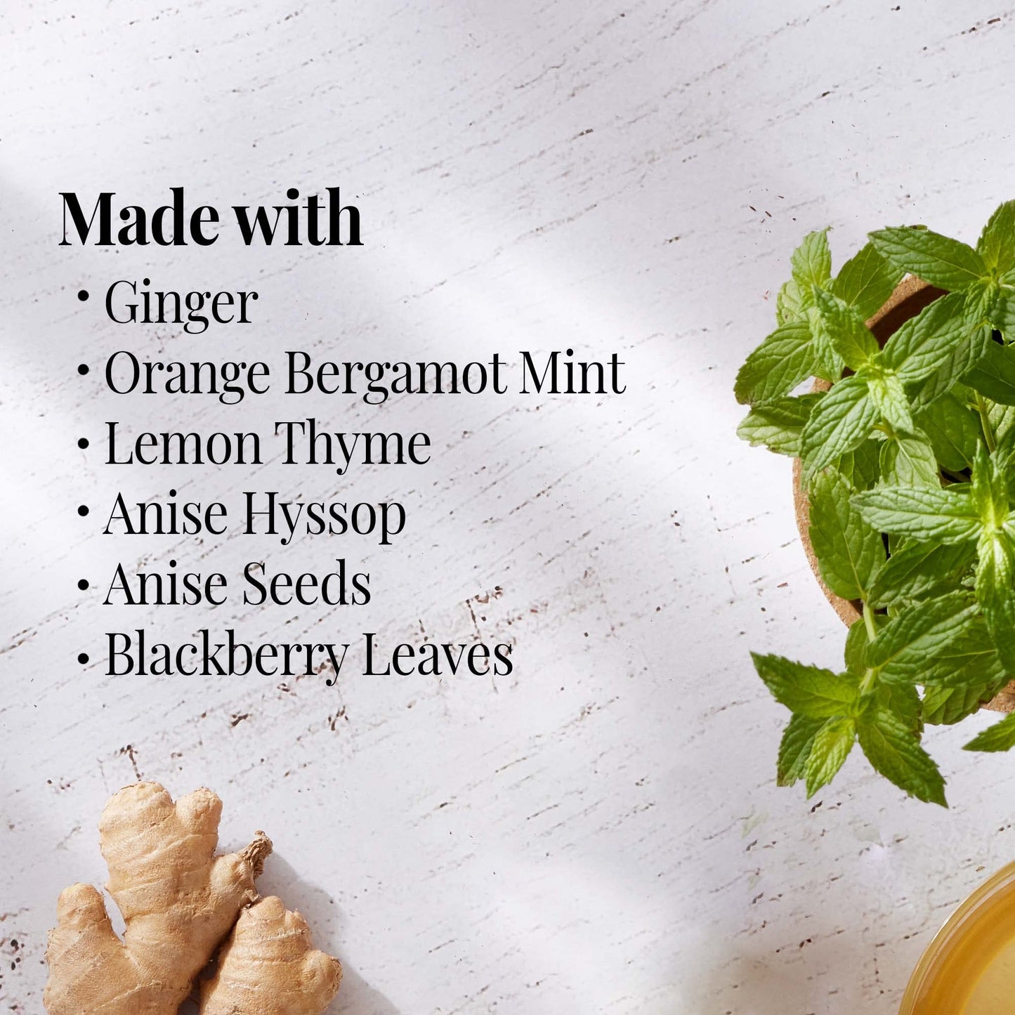 The Republic of Tea Orange Ginger Mint Herbal Tea, Caffeine-Free, 36 Count, Tin