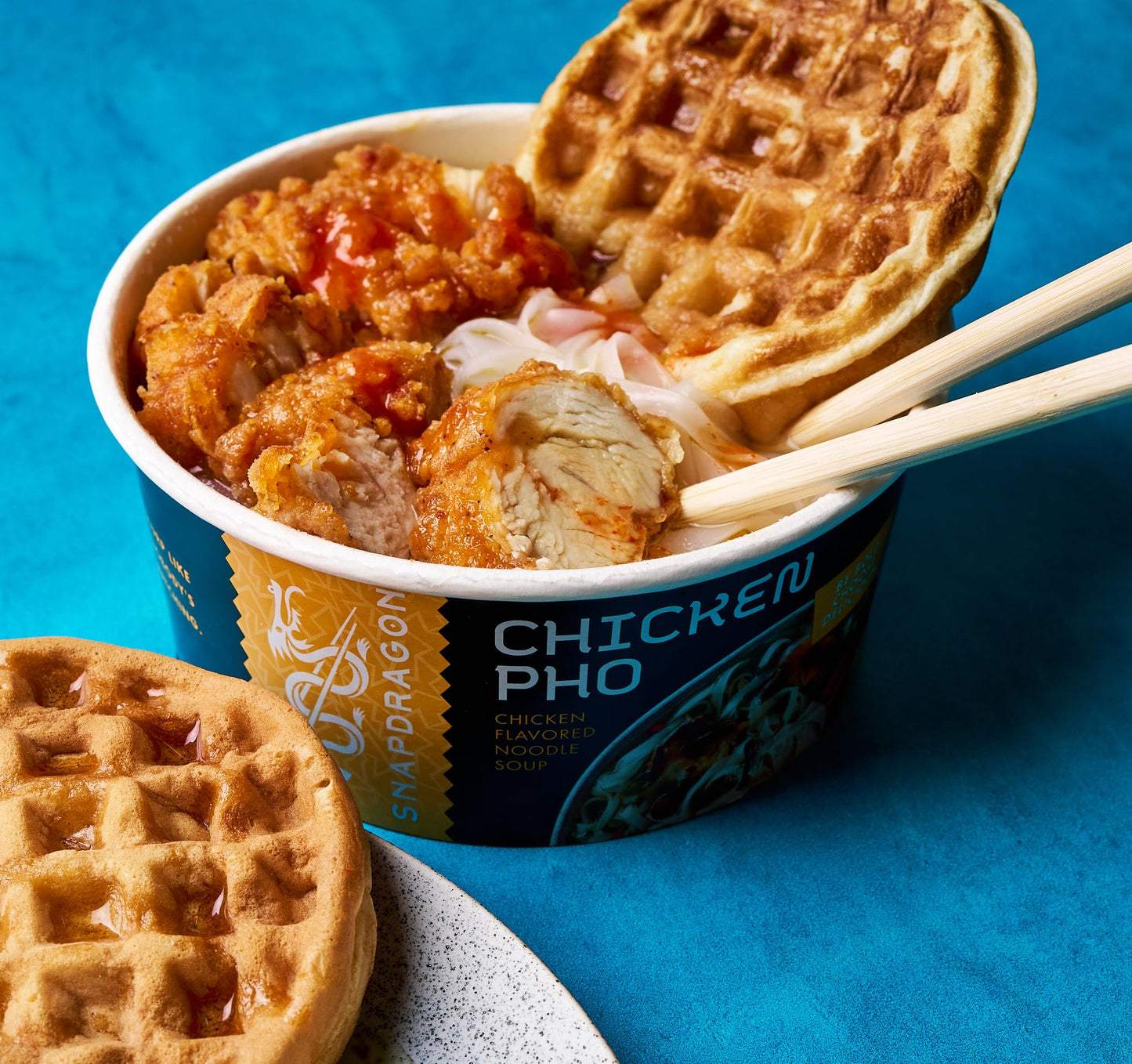 Snapdragon Chicken Pho Instant Noodle Bowl Six Pack, Rich Chicken Flavored Broth With Rice Noodles, Gluten Free, No Artificial F