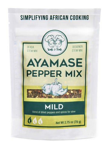 Simi & Temi Ayamase Pepper Mix | Nigerian Stew | No Preservatives| Dried Peppers | 2.75 oz | Mild