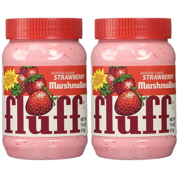 Marshmallow Fluff Traditional Baking Spread And Crème, Gluten Free, No Fat Or Cholesterol, Strawberry (Strawberry, 7.5 Ounce (Pack Of 2))
