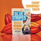 Blue Stripes Cacao Superfruit Gummies - Vegan Chewy Fruity Snack, No Sugar Added 100% Fruit Gummy, 9 Essential Vitamins & Minera