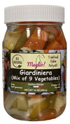 Giardiniera (Mix of 9 Vegetables) - Italian Appetizer, Pickles, Antipastos, Vegetables, All Natural