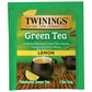 Twinings Green Tea with Lemon Individually Wrapped Bags, 20 Count (Pack of 6), Zesty Citrus Aroma & Flavour, Caffeinated, Enjoy