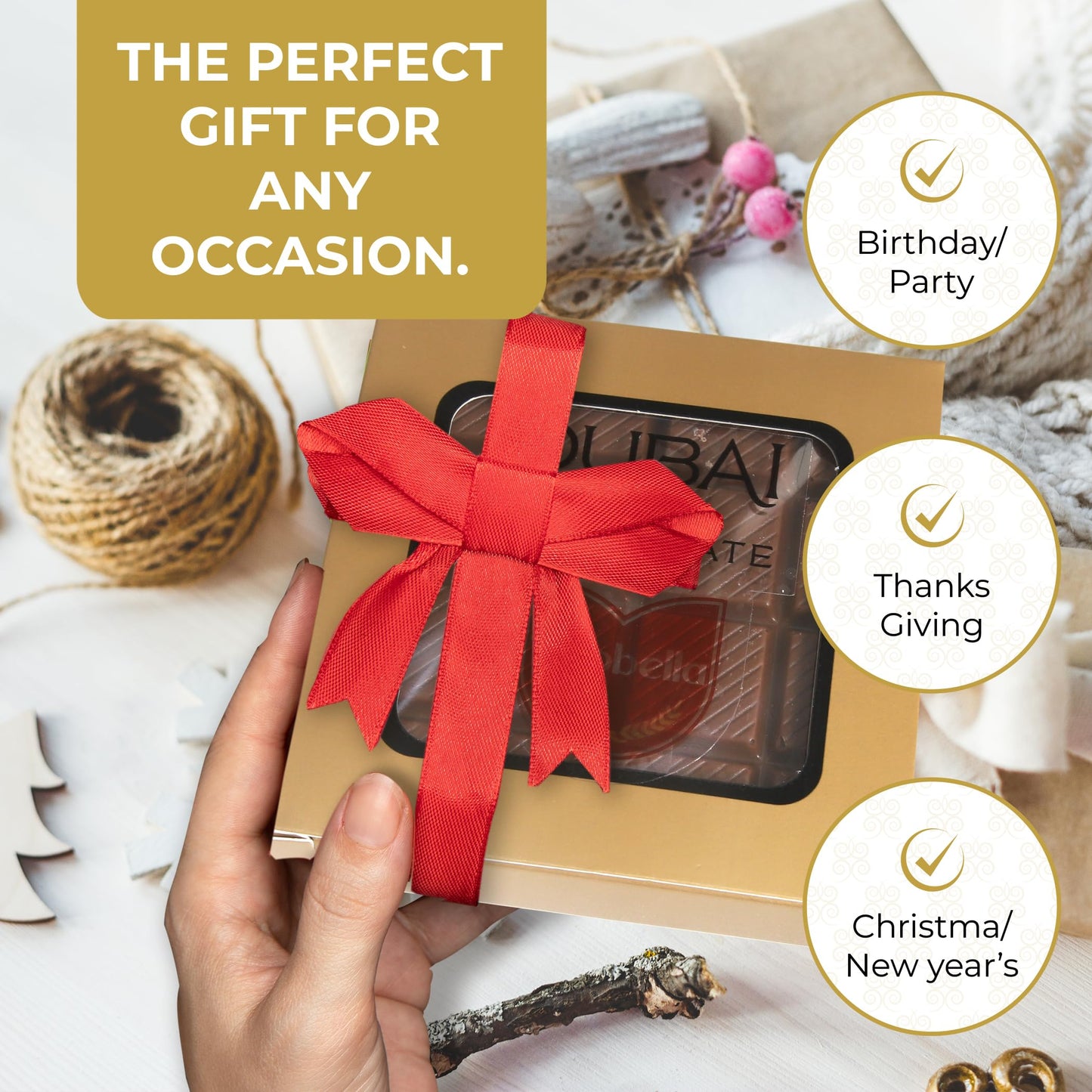 Chobella Dubai Chocolate Bar Pistachio 3.5 Oz (100G), Luxury Viral Dubai Chocolate With Shredded Phyllo Dough, Knafeh Candy Bar With Pistachio Cream And Kataifi, Knafeh, Gift Box