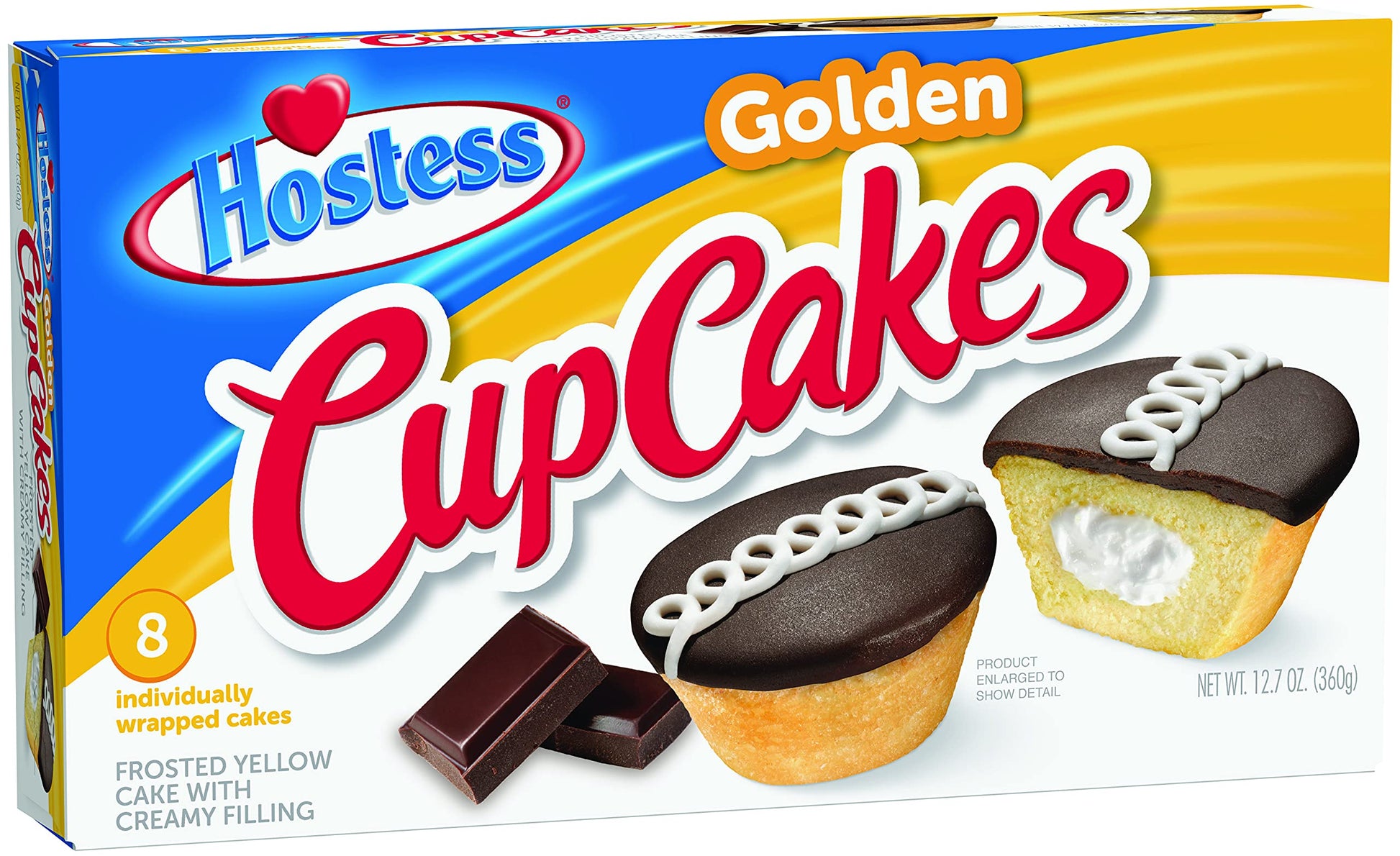 Hostess Cupcakes, Golden, 8 Count (Pack of 6)