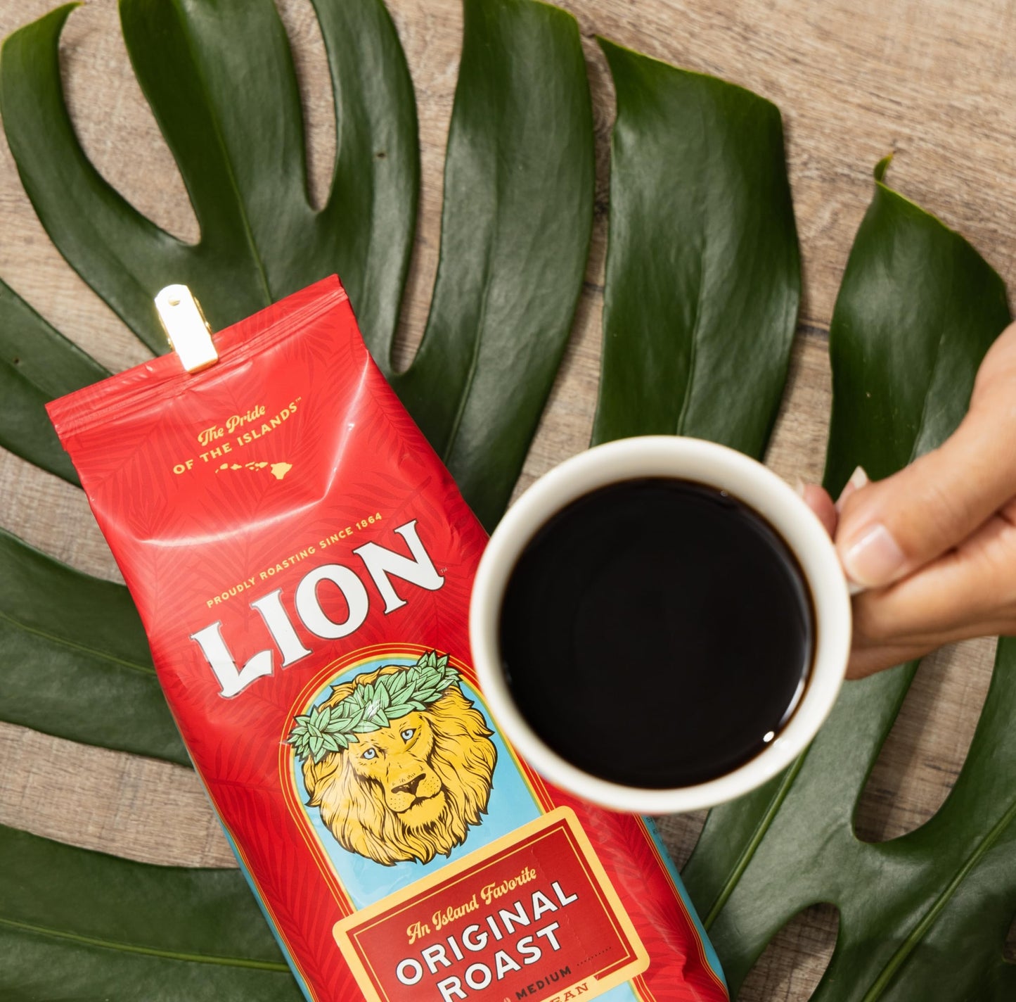 Lion Coffee Classic Original Ground Coffee 3-Pack, Medium Roast, 10 Ounce Bags