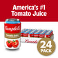 Campbells 100% Tomato Juice, 11.5 fl oz Can, Pack of 24, Model 200000001293