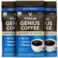 VitaCup Organic Ground Keto Coffee with MCT Oil, Turmeric & B Vitamins, Medium Dark Roast, 10 oz (Pack of 3)