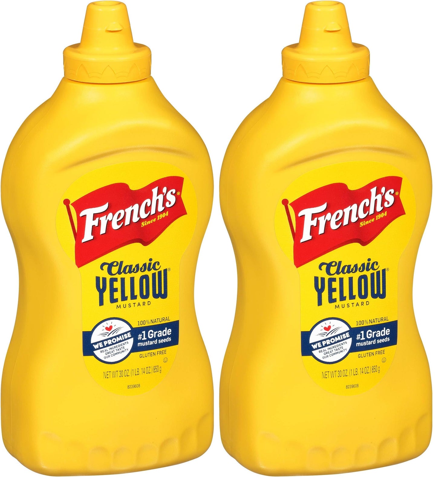 Frenchs Classic Yellow Mustard, 30 oz (Pack of 2)