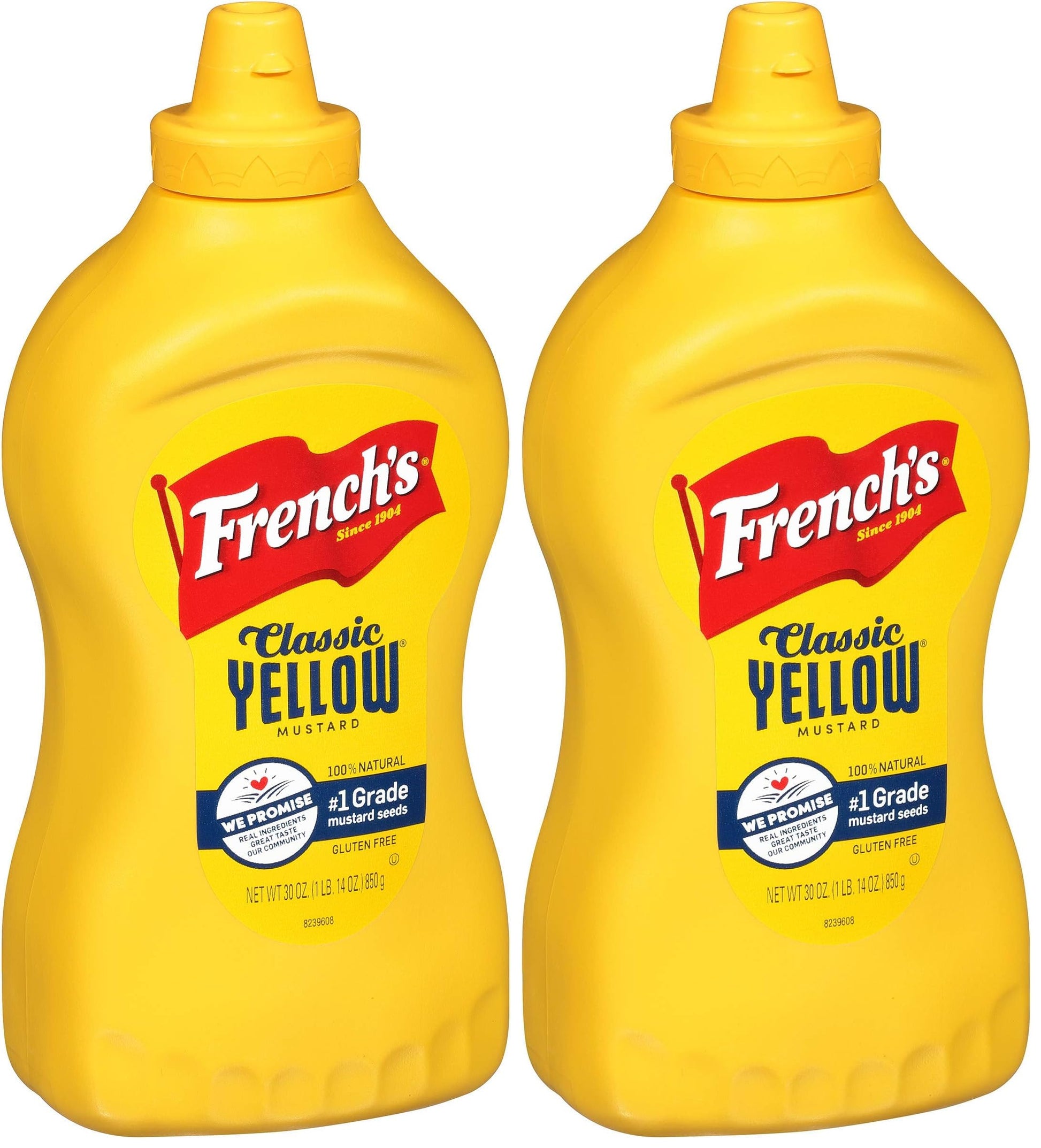 Frenchs Classic Yellow Mustard, 30 oz (Pack of 2)