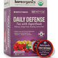 BareOrganics DAILY DEFENSE TEA (Organic) with superfoods and Probiotics  10ct single serve Cups
