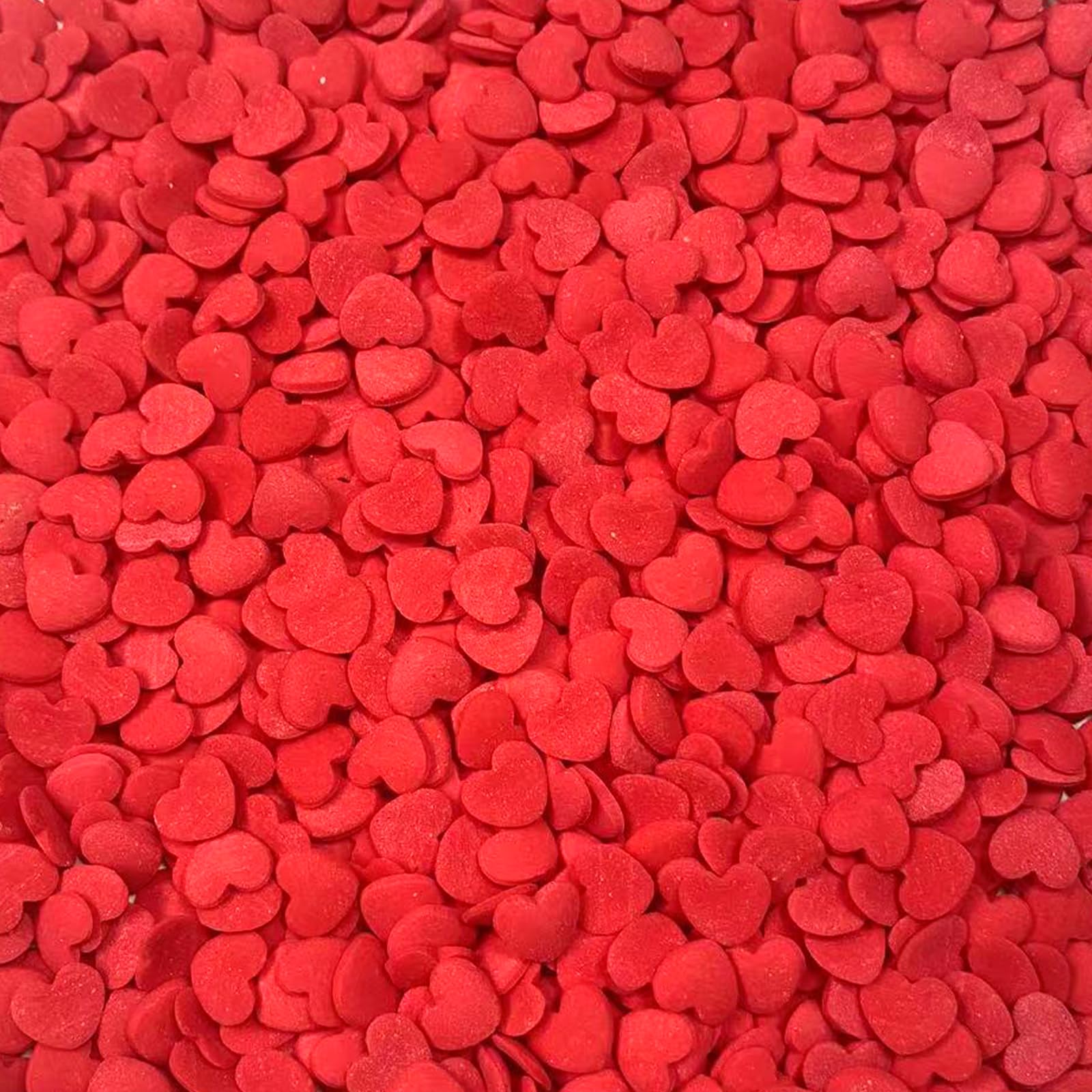 Sentovac Red Heart Confetti Sprinkles Edible Valentine Sprinkles for Cake Decorating Candy Cupcake Cake Topper Cookie Baking Dec