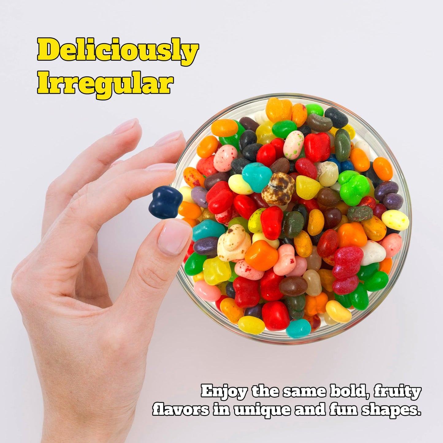 Jelly Belly Belly Flops Irregular Jelly Beans, Assorted Flavors, 2-Lb