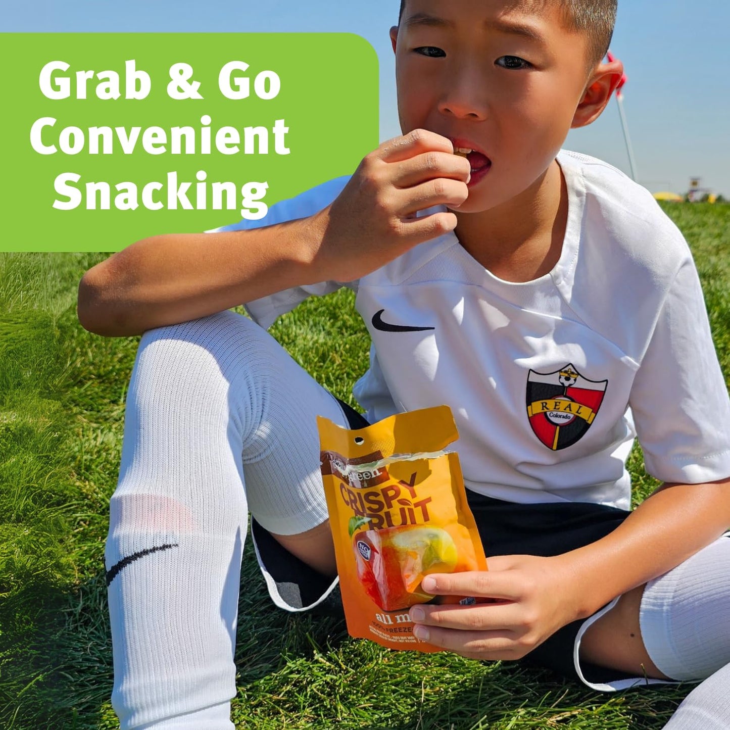 Crispy Green Freeze-Dried Mango Fruit Snacks, No Sugar Added, 0.63 Ounce (Pack of 12)