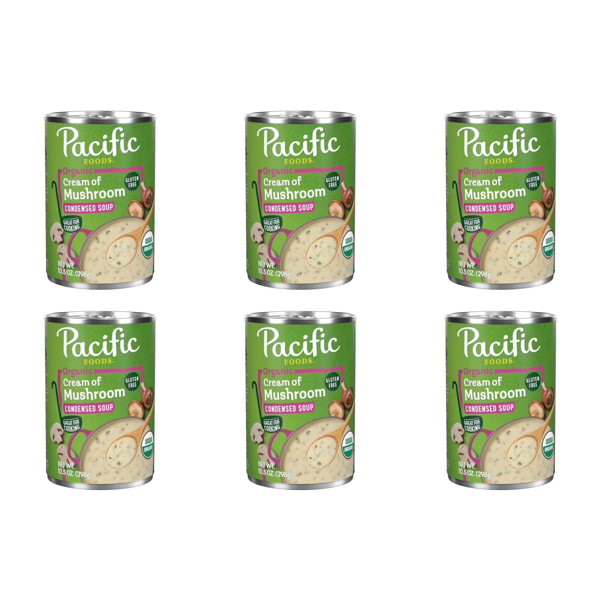 Pacific Foods Organic Cream of Mushroom Soup, 10.5 oz Can (Pack of 6)