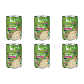 Pacific Foods Organic Cream of Mushroom Soup, 10.5 oz Can (Pack of 6)