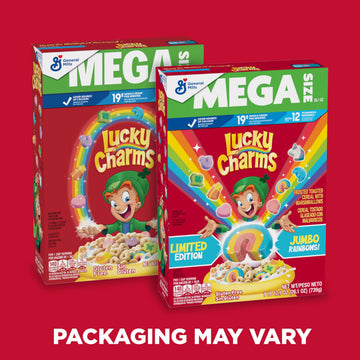 Lucky Charms Gluten Free Cereal with Marshmallows, Limited Edition, Whole Grain, Mega Size, 26.1 oz