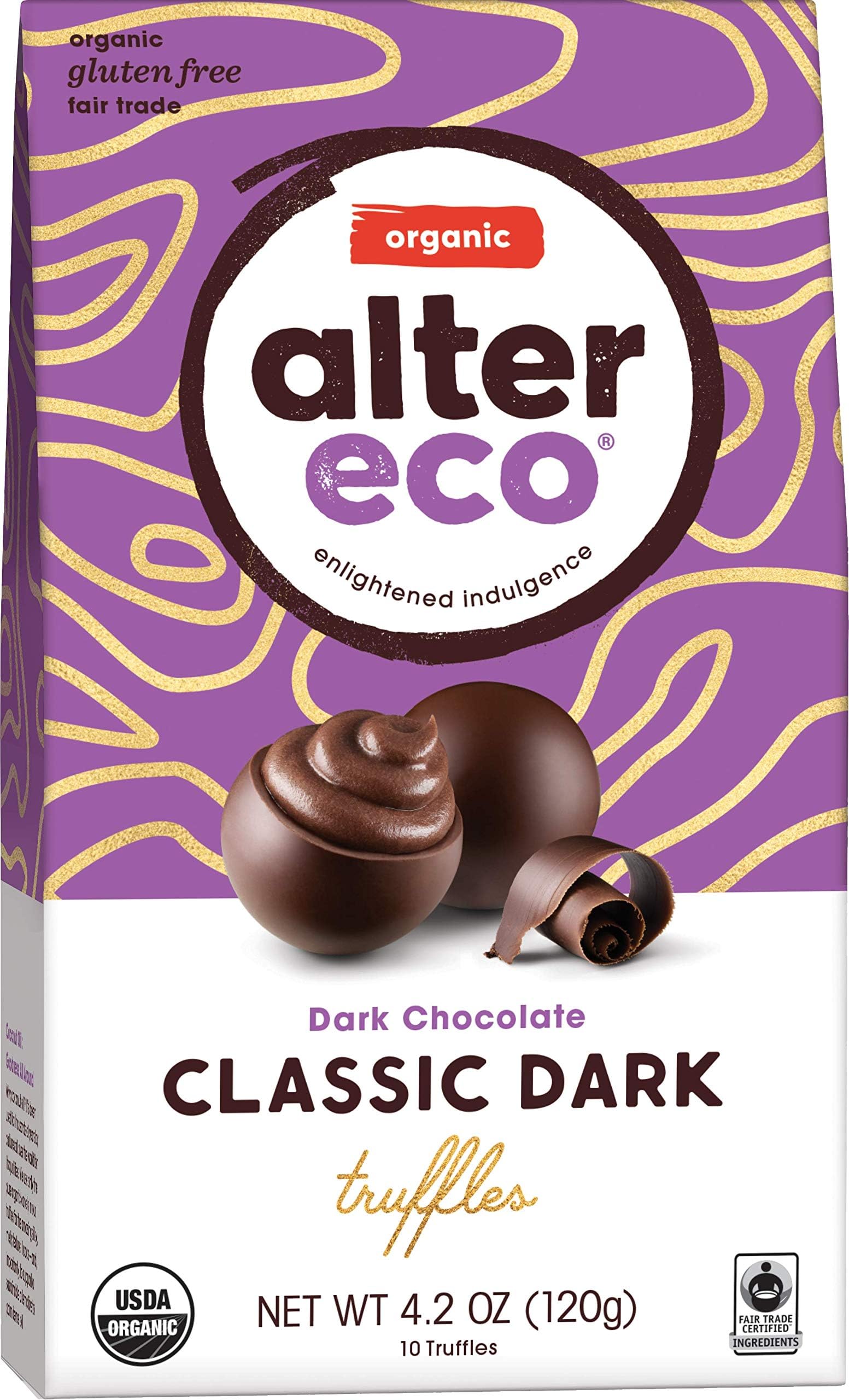 Organic Black Truffles Dark Chocolate 4.20 Ounces (Case Of 8)