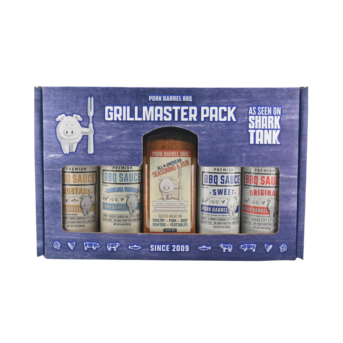 Bbq Sauce & Spices Seasoning Gift Sets I Dad Gifts I Pork Barrel Bbq Sauce Spices And Seasonings Sets Rub Gift Packs I Great On Steaks And Chicken Wings I Gluten Free And Keto Friendly