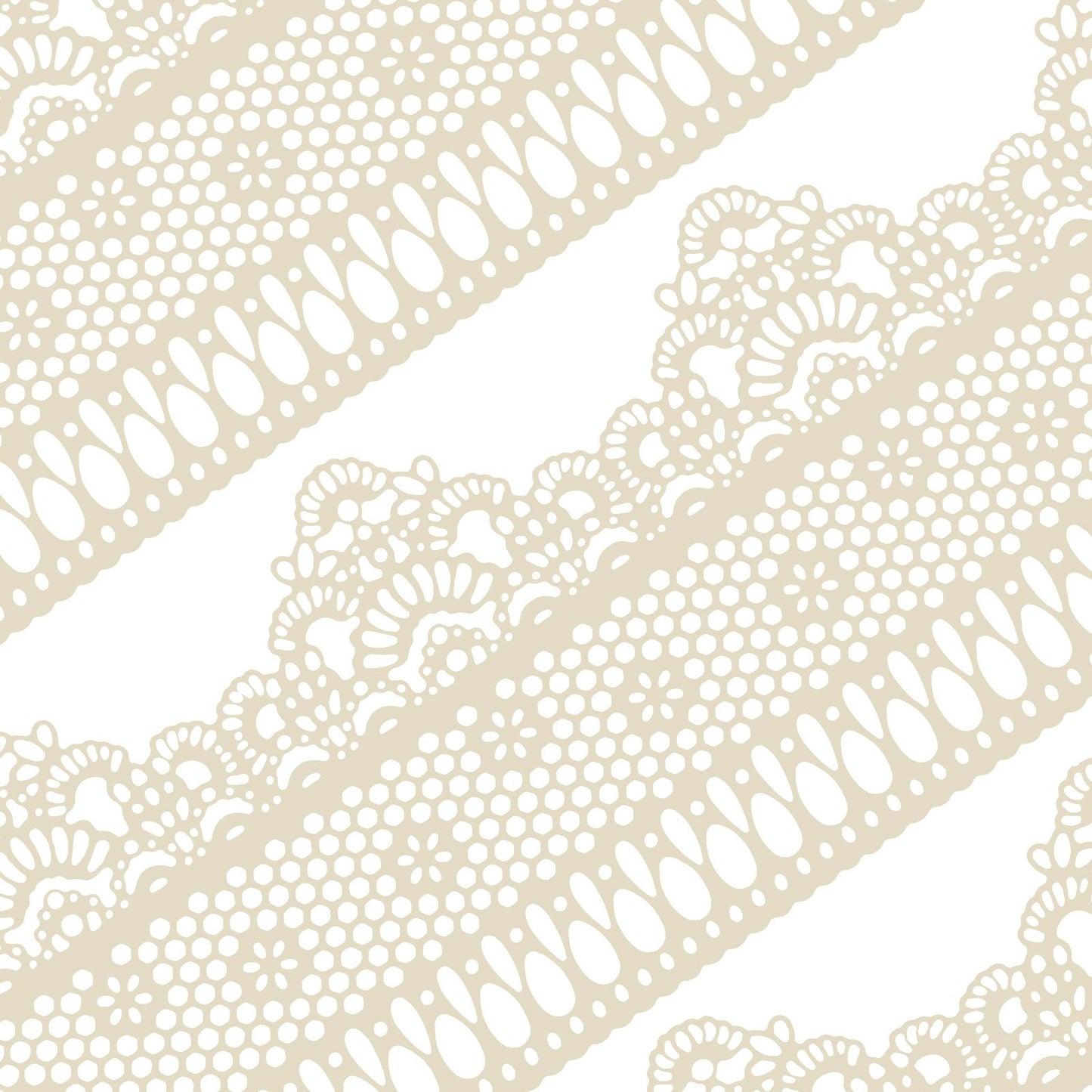 FUNSHOWCASE Edible Cake Lace Lattice Set, Small Daisy, 14-inch, Ivory White, 10-piece, Model 2155