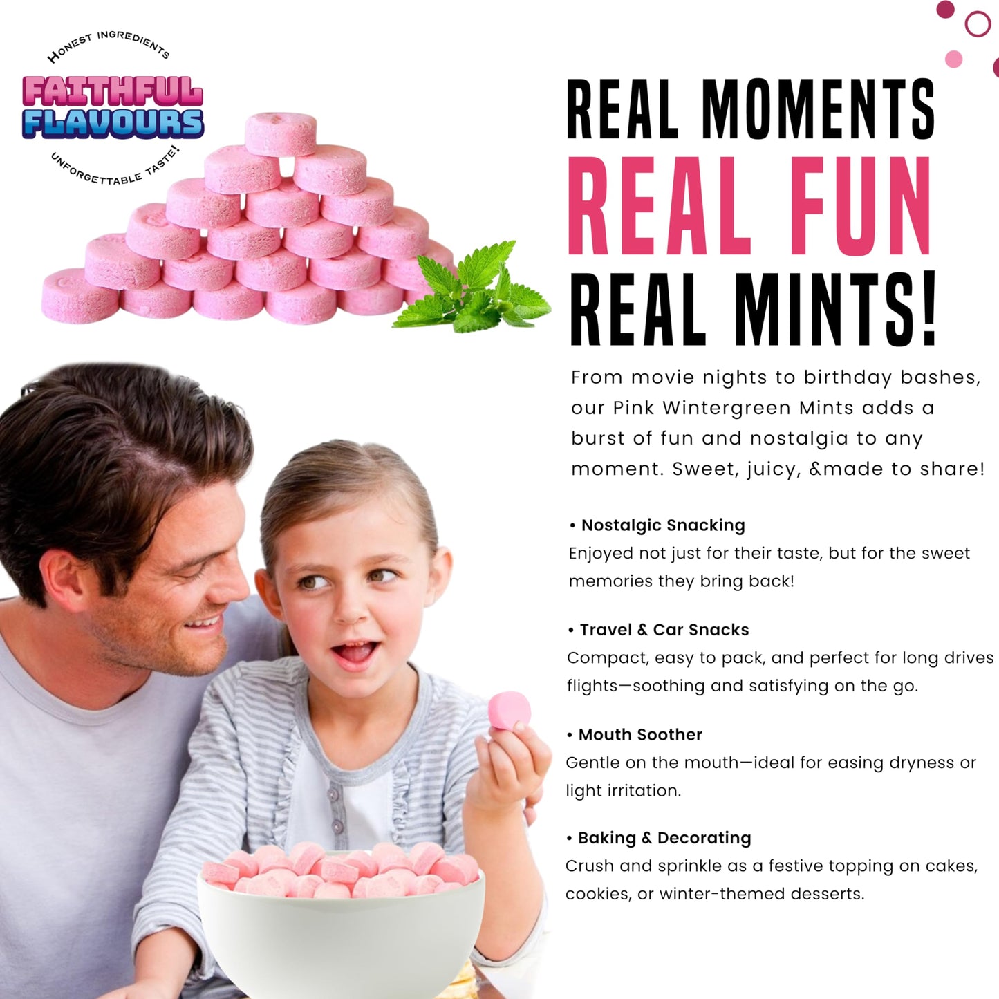 Wintergreen Mints-Canada Mints, Pink Mint, Wintergreen Candy, Canada Candy, Canadian Mint-2Lb