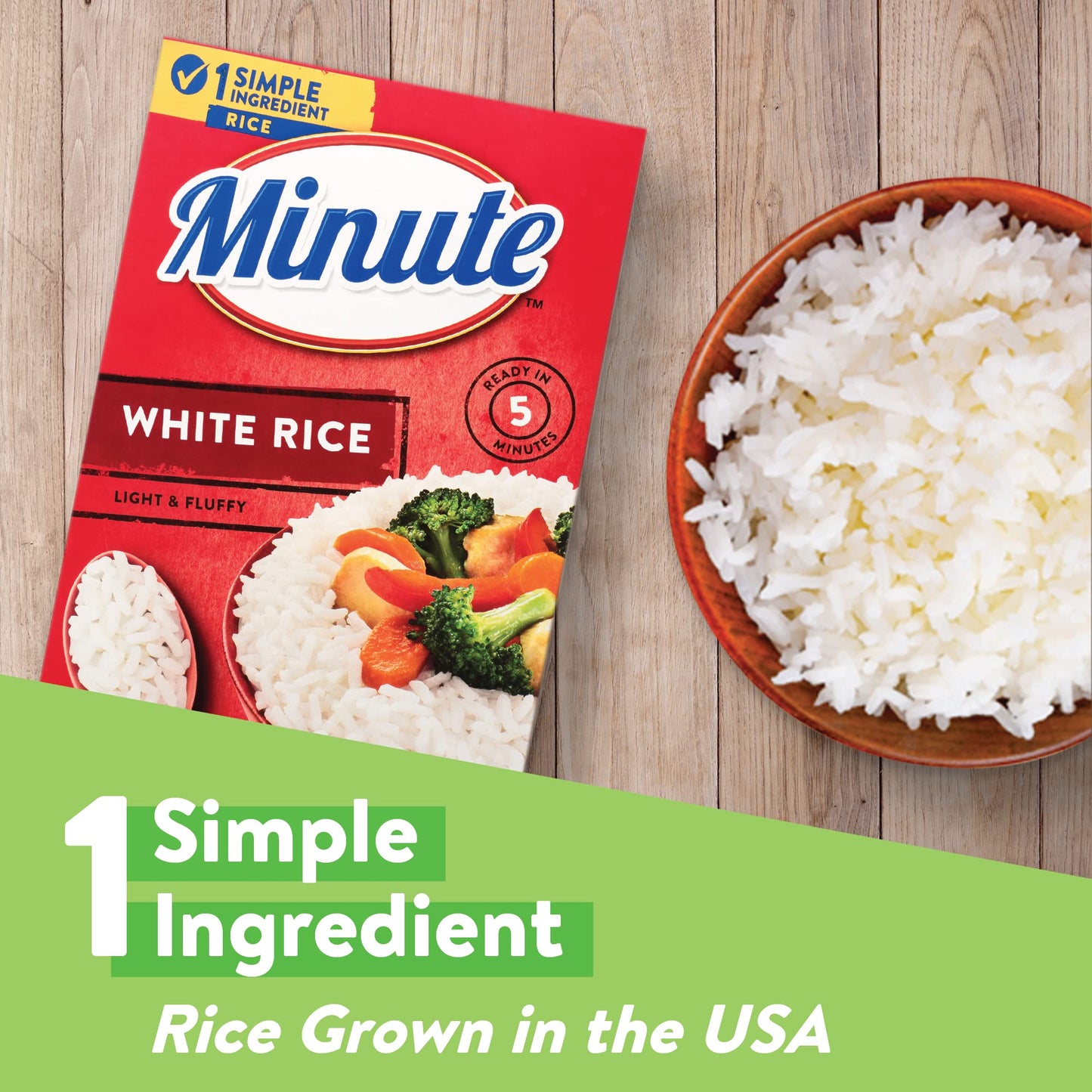 Minute Instant White Rice, 42 Ounce Box, Quick Dinner Meals, White