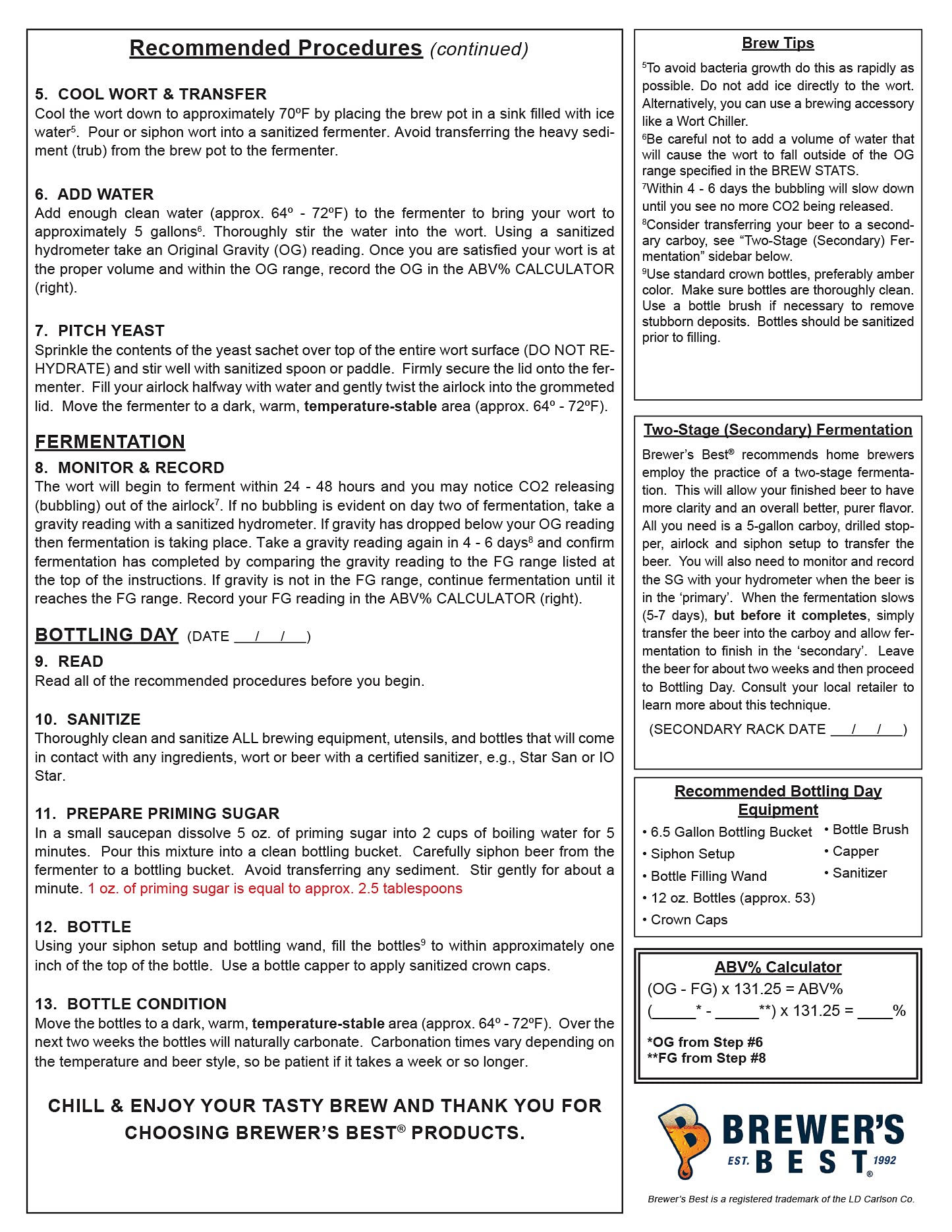 malt-inspired Best American Cream Ale Homebrew Kit - 5 Gallon - Limited Edition - Yellow