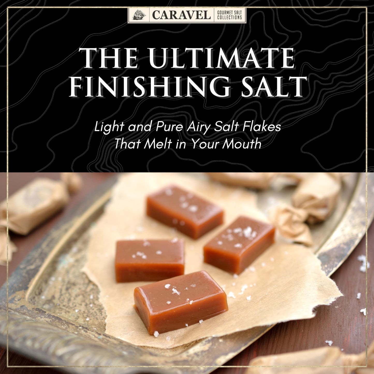 Sea Salt Flakes, Gourmet Flaky Finishing Salt, 3.5 oz Jar - Caravel Gourmet